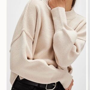 Free People Cream Sweater